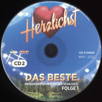 CD Various: Herzlichst - Das Beste Präsentiert Von Romy & Stefan Dietl - Folge 1