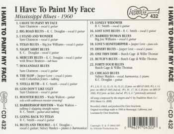 CD Various: I Have To Paint My Face: Mississippi Blues – 1960