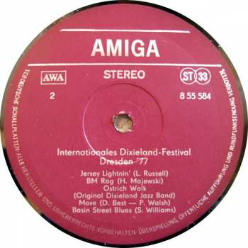 LP Various: Internationales Dixieland Festival Dresden '77