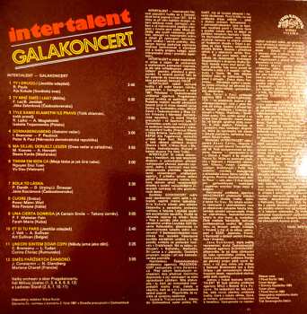LP Various: Intertalent — Galakoncert