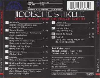 CD Various: Jiddische Stikele (Jewish Songs From The Prague Ghetto)