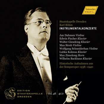 4CD Various: Karl Böhm Dirigiert Die Staatskapelle Dresden - Instrumentalkonzerte