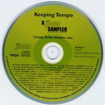 CD Various: Keeping Tempo A Jasmine Sampler Classic British Modern Jazz