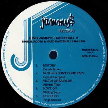 2LP Various: King Jammys Dancehall 2: Digital Roots & Hard Dancehall 1984-1991 
