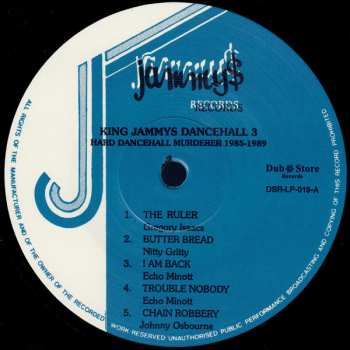2LP Various: King Jammys Dancehall 3: Hard Dancehall Murderer 1985-1989
