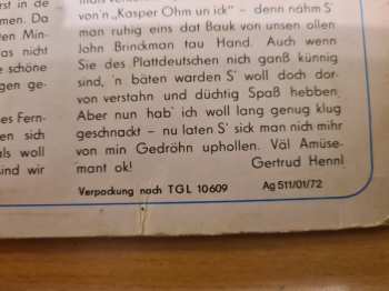 LP Various: Klock 8 Achtern Strom (2. Folge)