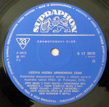 LP Various: Lidová Hudba Arnhemské Země (+BOOKLET)