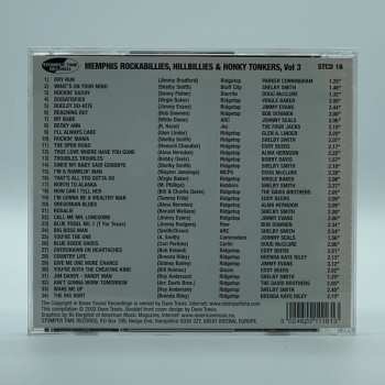 CD Various: Memphis Rockabillies, Hillbillies & Honky Tonkers Volume 3: The Rebel / Rebel Ace Records Story