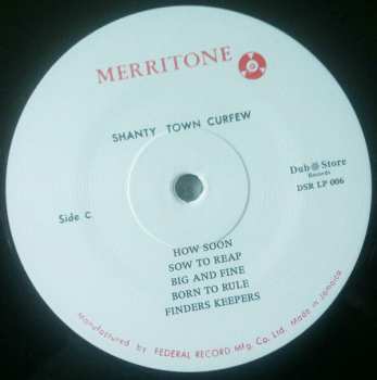 2LP Various: Merritone Rock Steady 1: Shanty Town Curfew 1966-1967