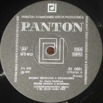 4LP/Set di cofanetti Various: Míl'niky Revolúcie A Socializmu 1921 - 1976