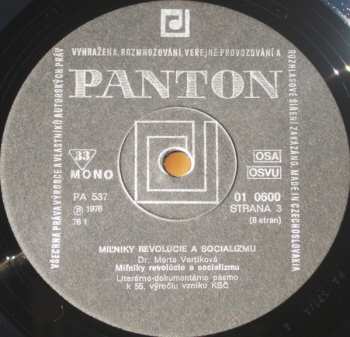 4LP/Set di cofanetti Various: Míl'niky Revolúcie A Socializmu 1921 - 1976