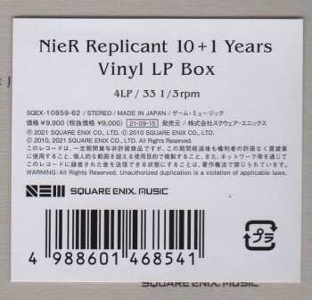 4LP/Set di cofanetti Various: NieR Replicant -10+1 Years- Vinyl LP Box Set LTD