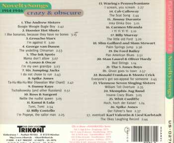 CD Various: NoveltySongs (1914-1946 - Crazy & Obscure)
