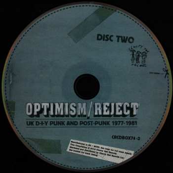4CD/Set di cofanetti Various: Optimism / Reject (UK D-I-Y Punk and Post-Punk 1977-1981) DLX