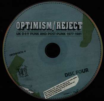 4CD/Set di cofanetti Various: Optimism / Reject (UK D-I-Y Punk and Post-Punk 1977-1981) DLX