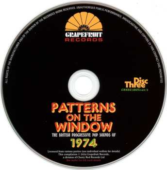 3CD/Set di cofanetti Various: Patterns On The Window (The British Progressive Pop Sounds Of 1974)