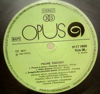 LP Various: Piesne Radosti