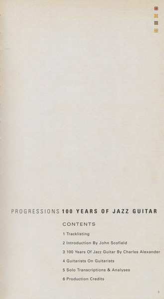 4CD/Set di cofanetti Various: Progressions: 100 Years Of Jazz Guitar