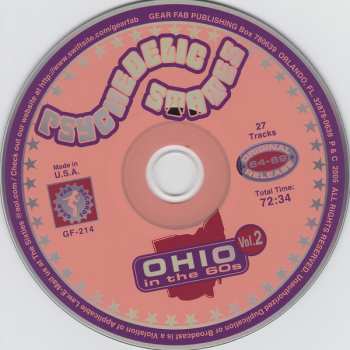 CD Various: Psychedelic States: Ohio In The 60s Vol. 2