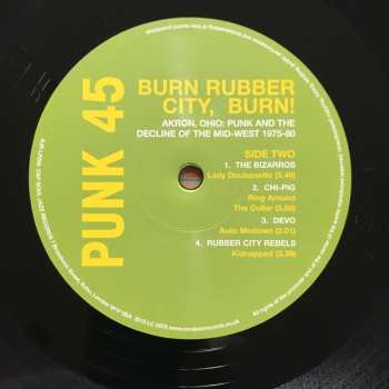 2LP Various: Punk 45: Burn Rubber City Burn! Akron, Ohio : Punk And The Decline Of The Mid West 1975 - 80