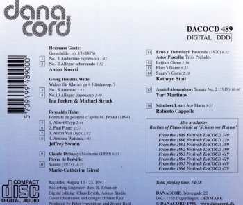 CD Various: Rarities Of Piano Music At 'Schloss Vor Husum' From The 1997 Festival