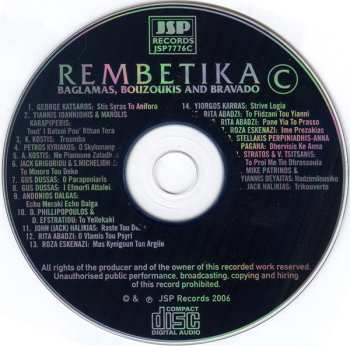 4CD/Set di cofanetti Various: Rembetika (Greek Music From The Underground)