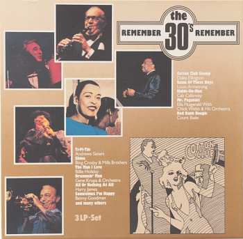 3LP/Set di cofanetti Various: Remember The 30's