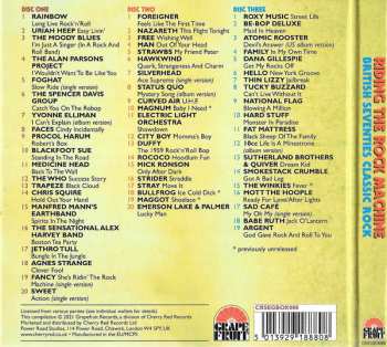 3CD/Set di cofanetti Various: Riding The Rock Machine: British Seventies Classic Rock