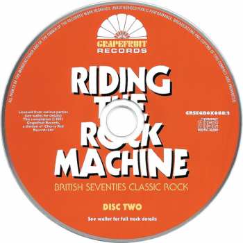 3CD/Set di cofanetti Various: Riding The Rock Machine: British Seventies Classic Rock