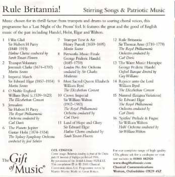 CD Various: Rule Britannia!  Stirring Songs & Patriotic Music