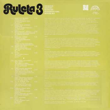 LP Various: Ruleta 3 (Rockové Skupiny Německé Demokratické Republiky)