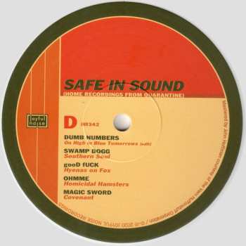 2LP Various: Safe In Sound (Home Recordings From Quarantine) CLR | LTD