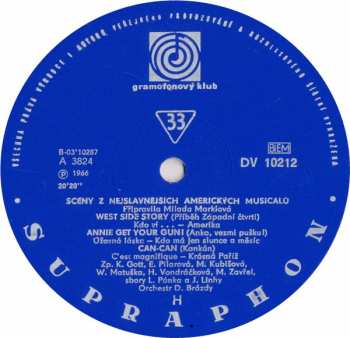 LP Various: Scény Z Nejslavnějších Amerických Musicalů