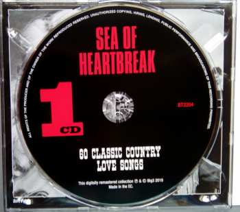 3CD Various: Sea Of Heartbreak - 60 Classic Country Love Songs