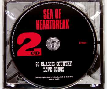 3CD Various: Sea Of Heartbreak - 60 Classic Country Love Songs