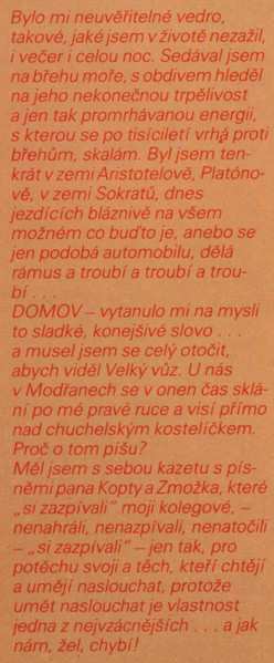 LP Various: Šel Jsem Světem (Písničky Pro Herce)