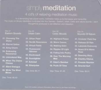 4CD/Set di cofanetti Various: Simply Meditation (4 CD's Of Relaxing Meditation Music)