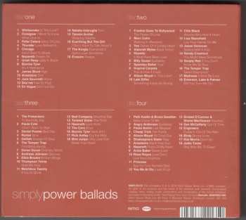 4CD/Set di cofanetti Various: Simply Power Ballads (4 CDs Of Modern And Classic Power Ballads)
