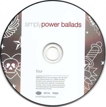 4CD/Set di cofanetti Various: Simply Power Ballads (4 CDs Of Modern And Classic Power Ballads)