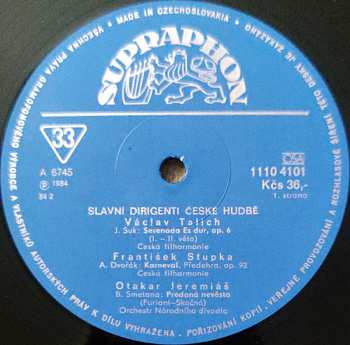 2LP Various: Slavní Dirigenti České Hudbě (2xLP)