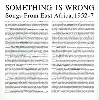 2LP Various: Something Is Wrong- Songs From East Africa, 1952-7