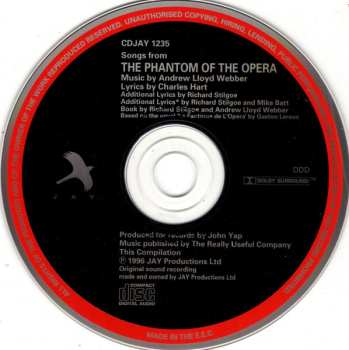 CD Various: Songs From Andrew Lloyd Webber's The Phantom Of The Opera - Plus Four Songs From Sunset Boulevard
