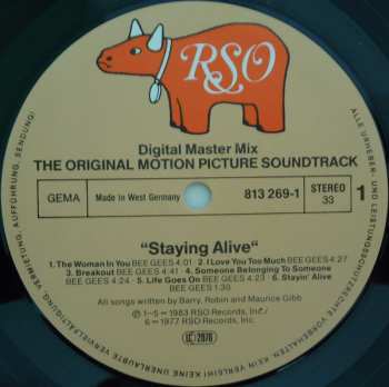 LP Various: Staying Alive (The Original Motion Picture Soundtrack)