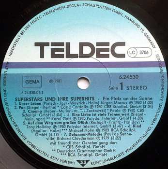 LP Various: Superstars Und Ihre Superhits