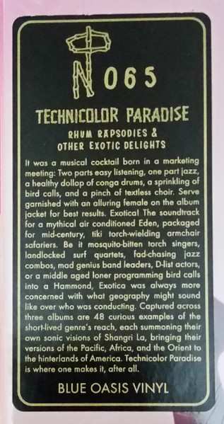 3LP/Set di cofanetti Various: Technicolor Paradise: Rhum Rhapsodies & Other Exotic Delights CLR