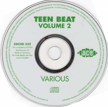 CD Various: Teen Beat Volume 2