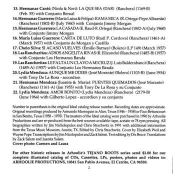 CD Various: Tejano Roots: The Women (1946-1970)