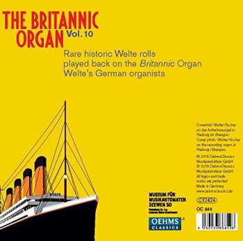 2CD Various: The Britannic Organ Vol. 10: Welte's German Organists And Their Music