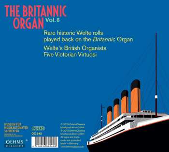 2CD Various: The Britannic Organ Vol. 6: Welte's British Organists Five Victorian Virtuosi