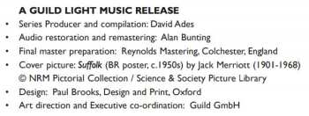 CD Various: The Golden Age Of Light Music: Great British Composers - Volume 1
